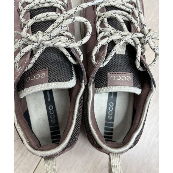 ECCO Aspina Low GORE-TEX Hiking Yak Leather Shoe 39 Us 8 Sneakers Plum - Picture 8 of 9